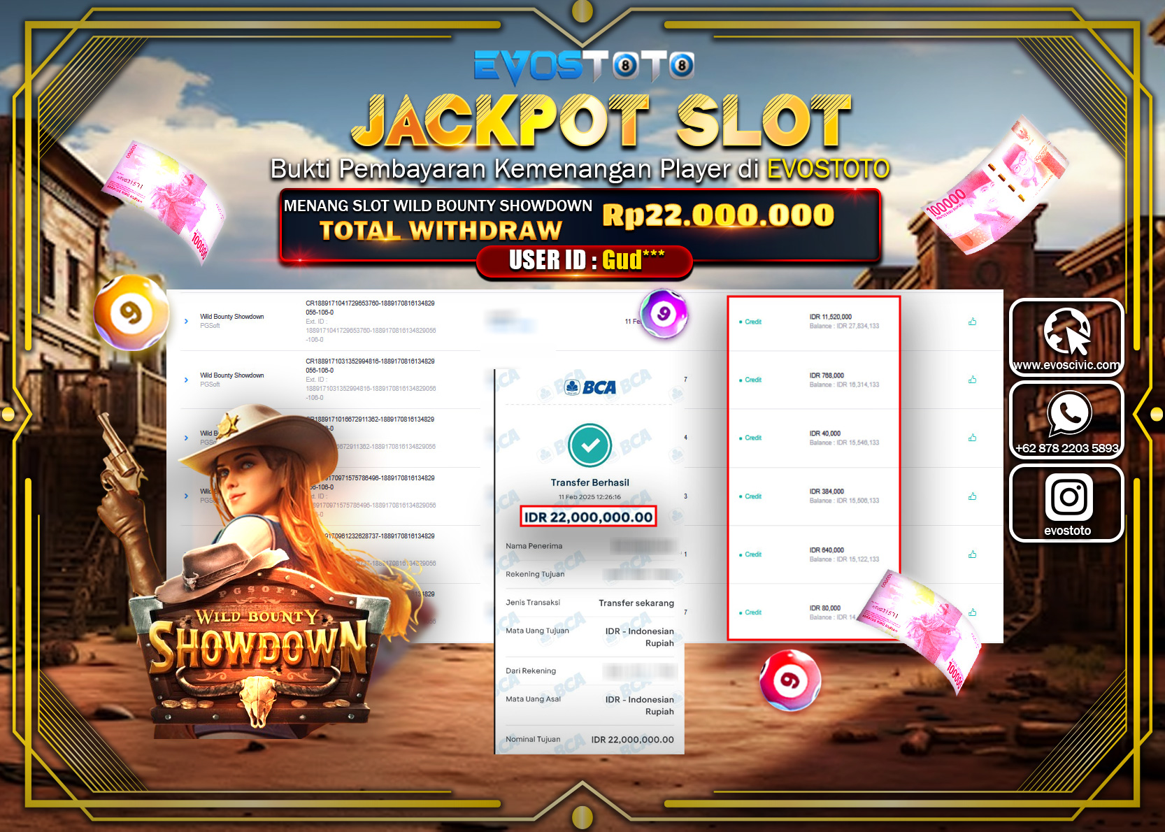 PEMBAYARAN JACKPOT SLOT WILD BOUNTY SHOWDOWN Rp.22.000.000 DI BAYAR LANGSUNG !