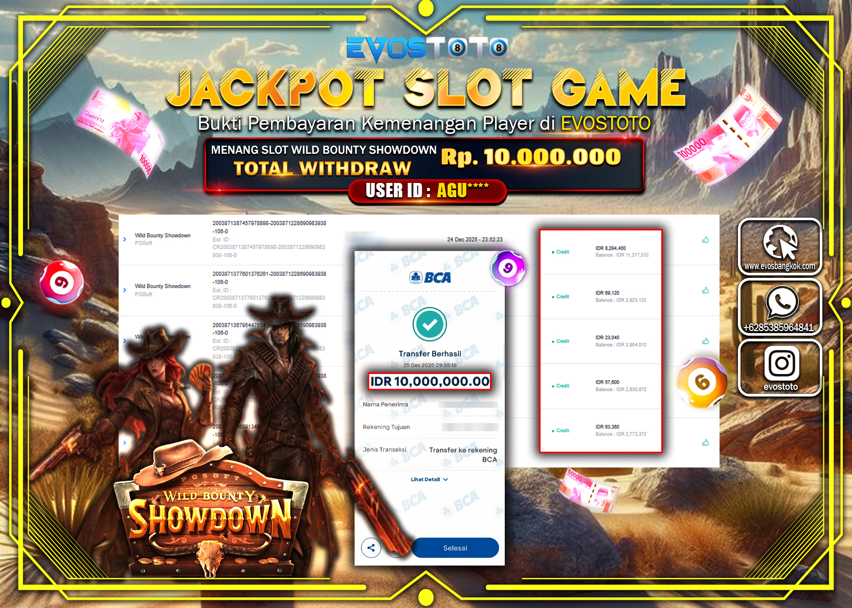 PEMBAYARAN JACKPOT SLOT WILD BOUNTY SHOWDOWN Rp.10.000.000 DI BAYAR LANGSUNG !