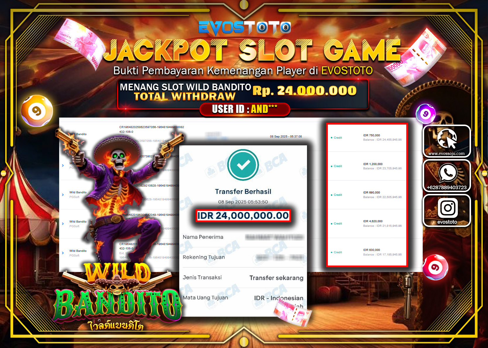 PEMBAYARAN  Rp24.000.000 DI BAYAR LANGSUNG !