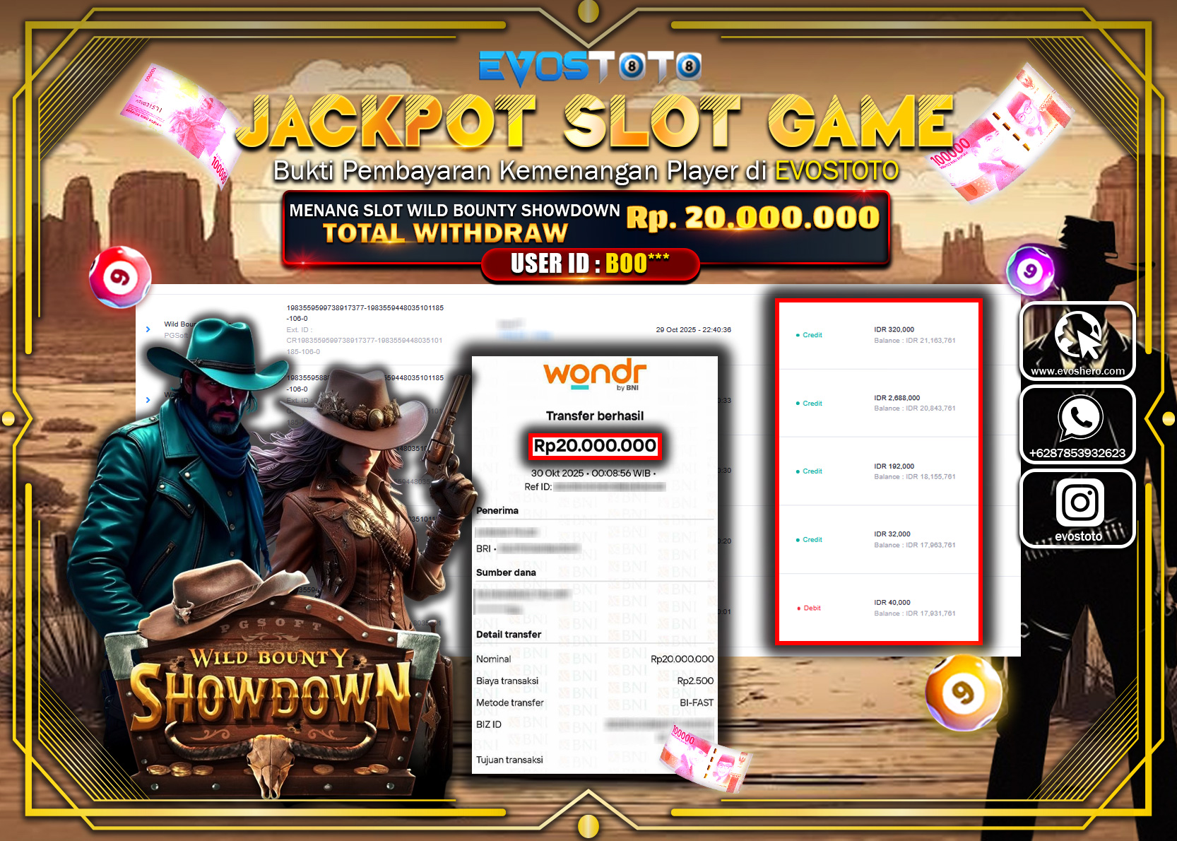 PEMBAYARAN JACKPOT SLOT WILD BOUNTY SHOWDOWN Rp20.000.000 DI BAYAR LANGSUNG !