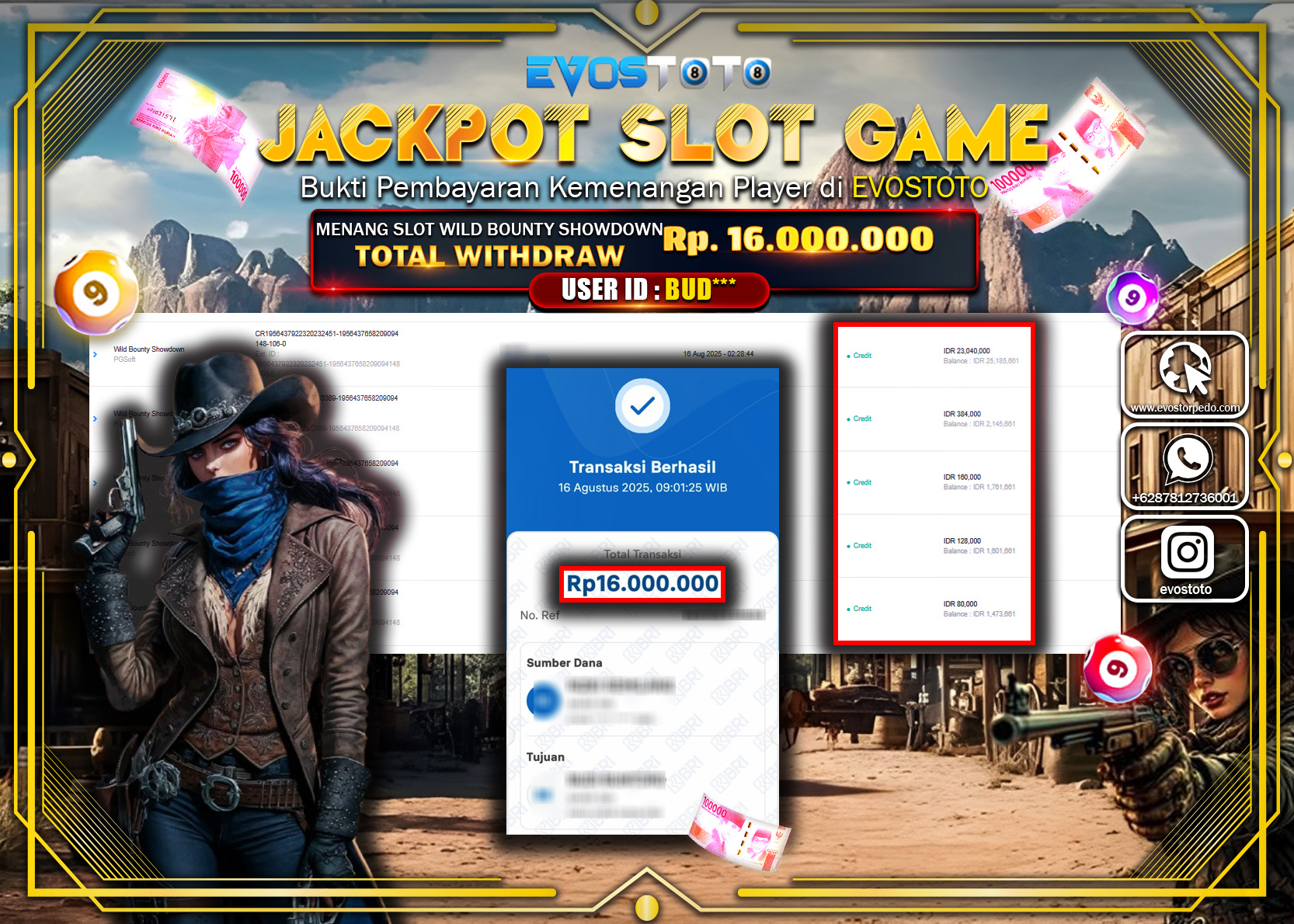 PEMBAYARAN JACKPOT SLOT WILD BOUNTY SHOWDOWN Rp16.000.000 DI BAYAR LANGSUNG !