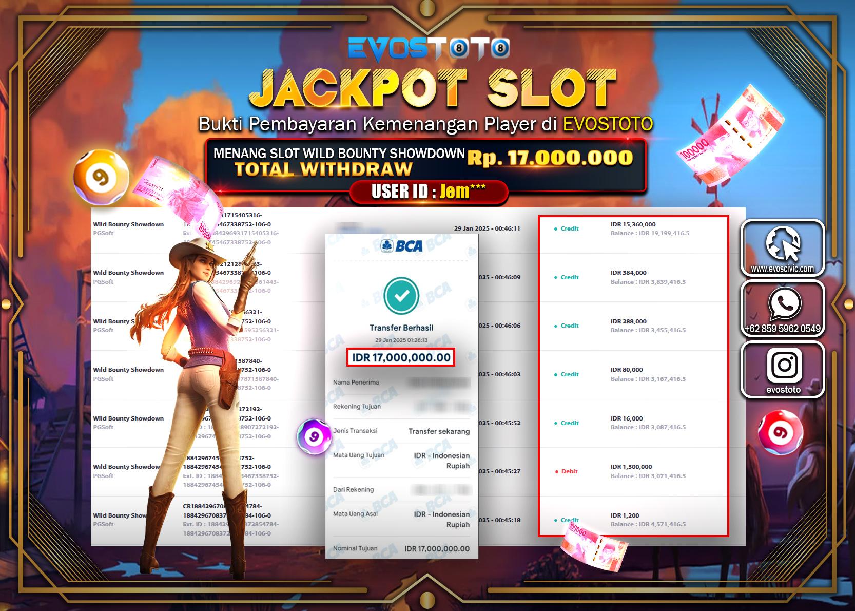 PEMBAYARAN JACKPOT SLOT WILD BOUNTY SHOWDOWN Rp.17.000.000 DI BAYAR LANGSUNG !