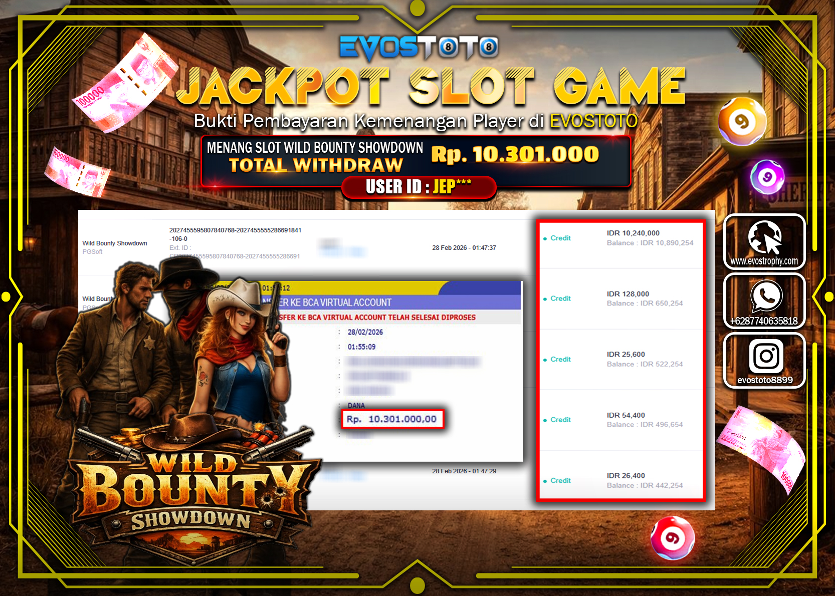 PEMBAYARAN JACKPOT SLOT WILD BOUNTY SHOWDOWN Rp.10.301.000 DI BAYAR LANGSUNG !