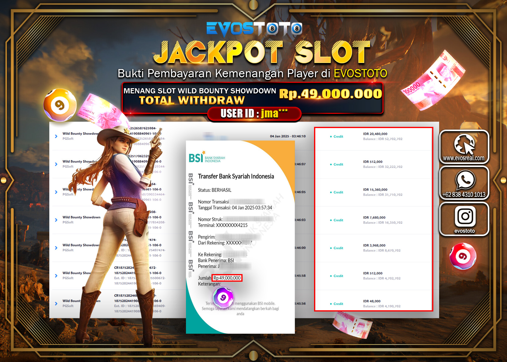 PEMBAYARAN JACKPOT SLOT WILD BOUNTY SHOWDOWN Rp.49.000.000 DI BAYAR LANGSUNG !
