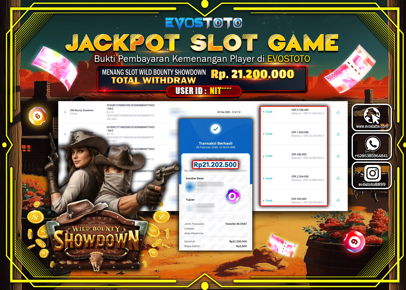 PEMBAYARAN JACKPOT SLOT WILD BOUNTY SHOWDOWN Rp.21.200.000 DI BAYAR LANGSUNG !