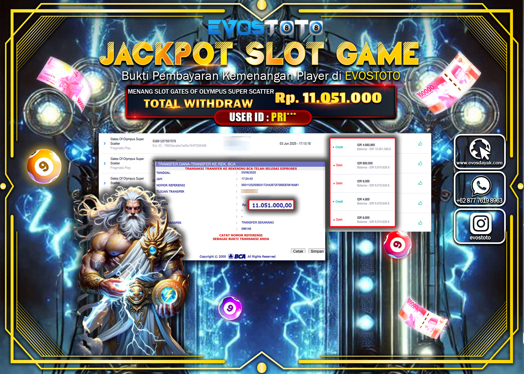 PEMBAYARAN JACKPOT SLOT GATES OLYMPUS SUPER SCATTER Rp11.051.000 DI BAYAR LANGSUNG !
