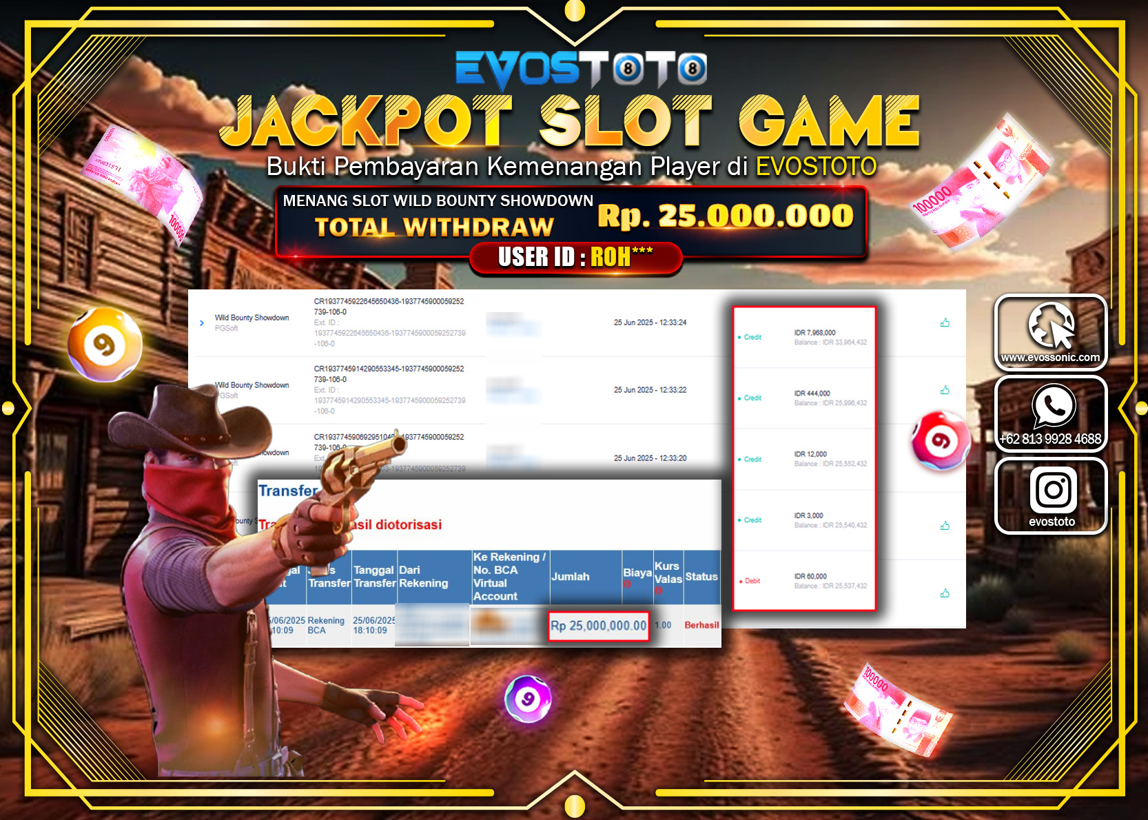 PEMBAYARAN JACKPOT SLOT WILD BOUNTY SHOWDOWN RP25.000.000 DI BAYAR LANGSUNG !
