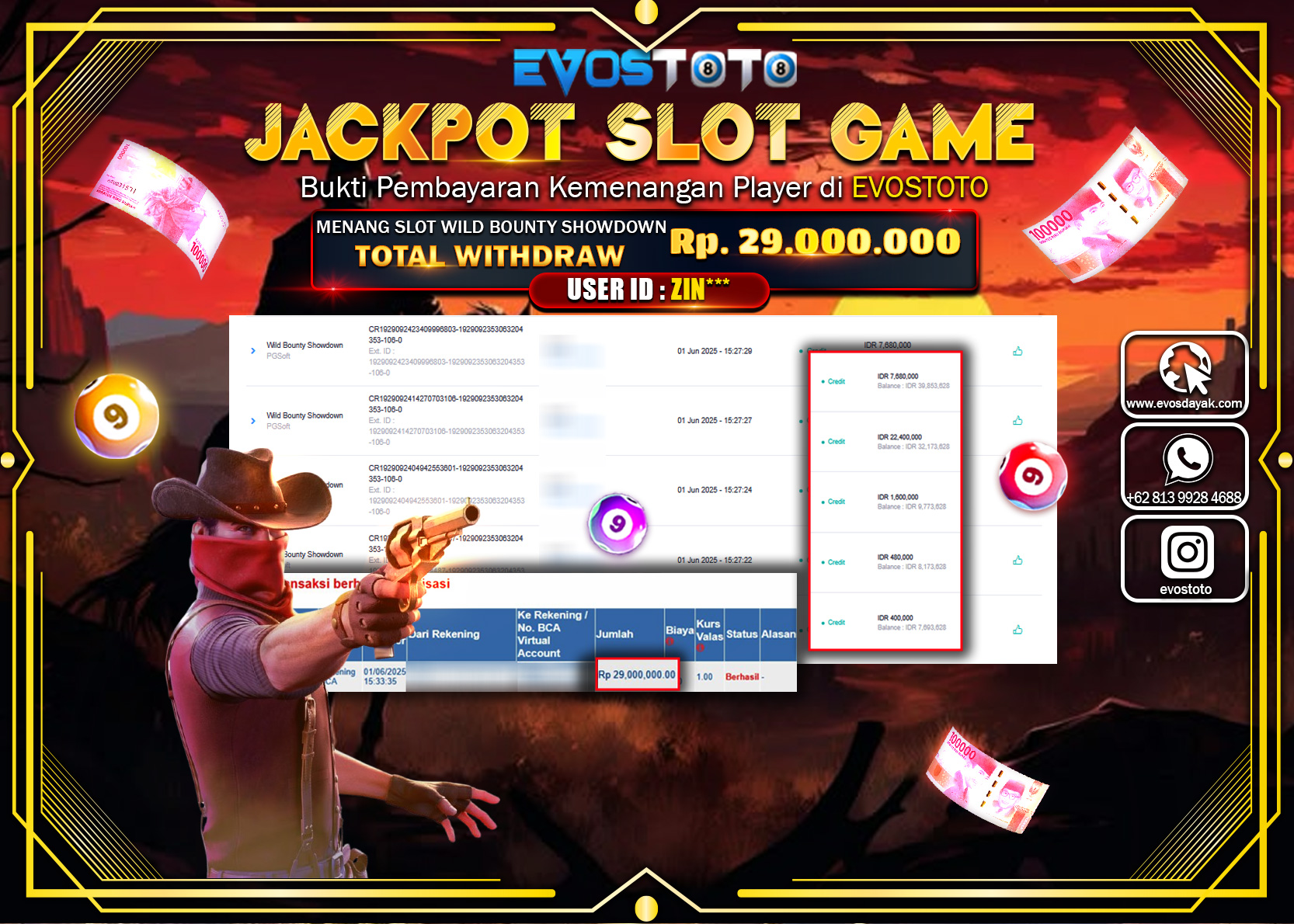 PEMBAYARAN JACKPOT SLOT WILD BOUNTY SHOWDOWN Rp29.000.000 DI BAYAR LANGSUNG !